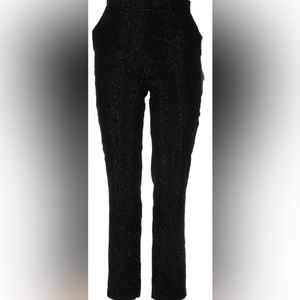 Rachel Zoe black and gold metallic high rise dress pants size 12 - NWOT